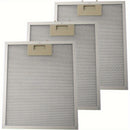 Tres pantallas de filtro para extractor de humos de 320 mm x 260 mm x 9 mm.