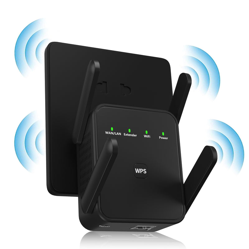 Extensor/Repetidor WiFi más nuevo de 2024, cubre hasta 9860 pies cuadrados y 60 dispositivos, amplificador de Internet con puerto Ethernet, configuración rápida, amplificador de señal inalámbrica para el hogar