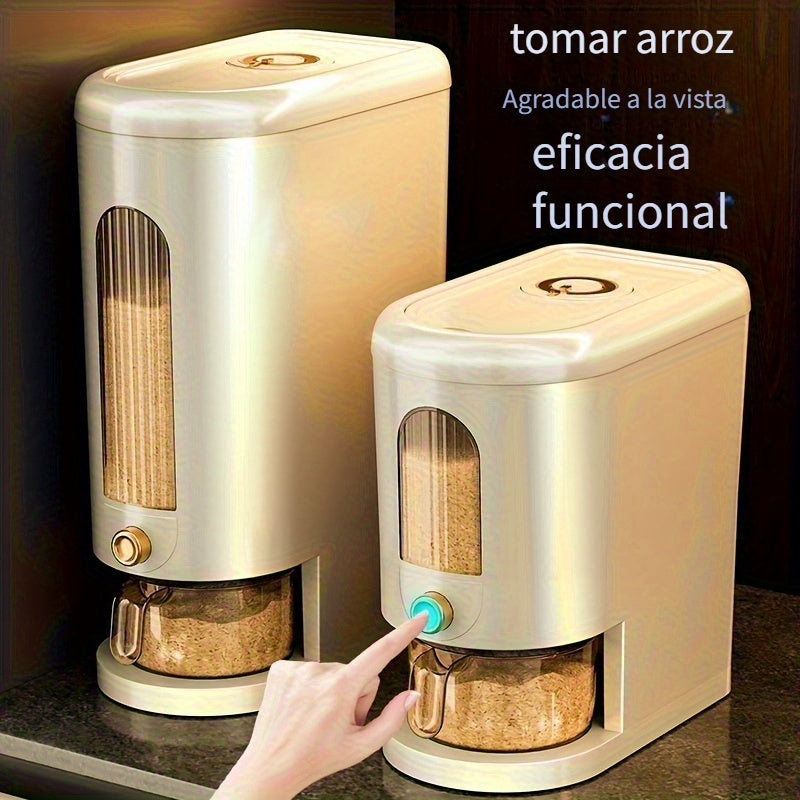 Dispensador De Arroz Hermético Premium, Gran Capacidad, A Prueba De Humedad Y Resistente A Insectos, Contenedor De Almacenamiento De Alimentos Para La Organización De La Cocina