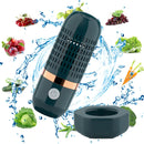 1pc USB Recargable Purificador Portátil de Frutas y Verduras, Material ABS, Tensión de funcionamiento ≤36V, Batería de litio de 3000mAh, Diseño de cápsula para esterilización de alimentos y eliminación de pesticidas, Adecuado para varios alimentos
