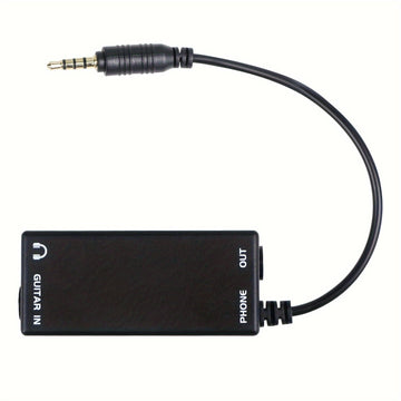 Cable convertidor para instrumentos musicales, conexión de guitarra, bajo, piano eléctrico, batería y altavoz a teléfono móvil, con efectos de grabación