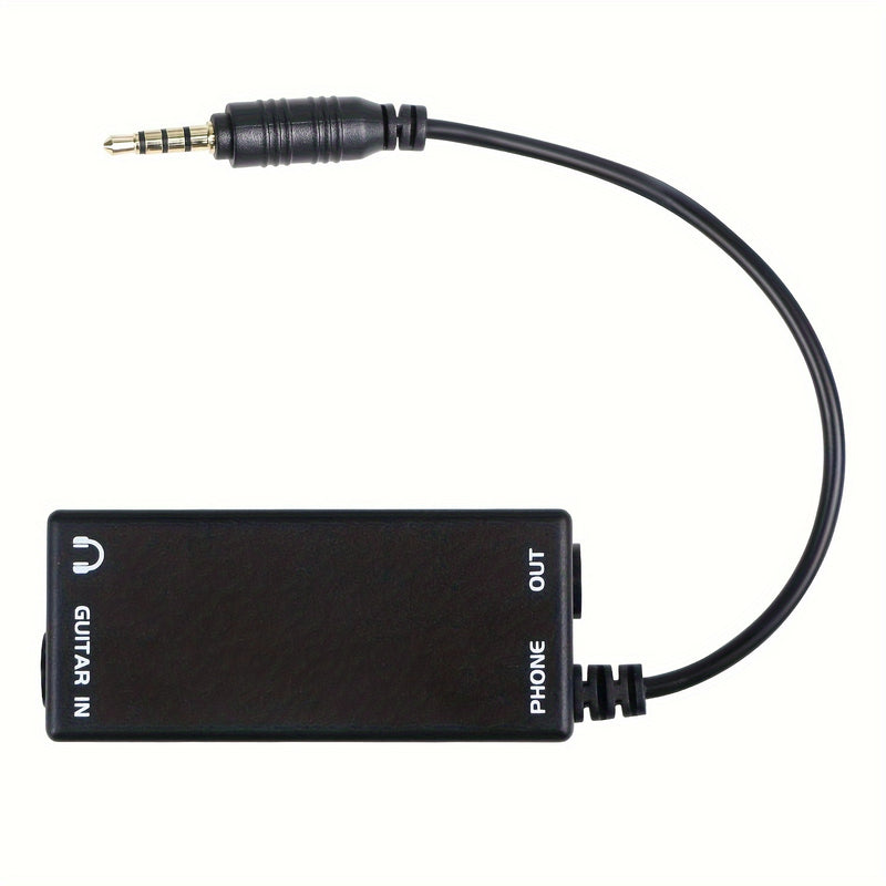 Cable convertidor para instrumentos musicales, conexión de guitarra, bajo, piano eléctrico, batería y altavoz a teléfono móvil, con efectos de grabación