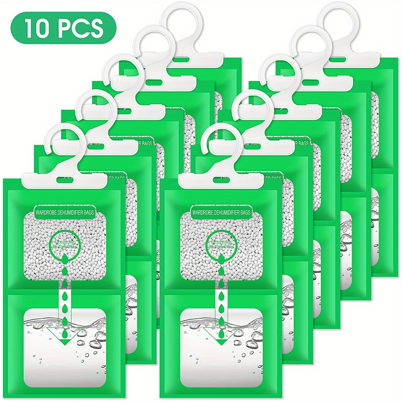 Humidificador 10 piezas, bolsas absorbentes de humedad para armario colgante para armario interior