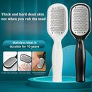 Limpiador y raspador profesional para pies - Hojas finas de acero inoxidable, diseño a prueba de salpicaduras, metal hipoalergénico, mango ergonómico para spa en casa, cuidado de uñas y eliminación de luz muerta beige - No se necesita electricidad, estét