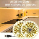 Luces LED 91.44cm-15.24metro para iluminación de dormitorio, Conectar y reproducir, con blanco cálido de 3000K y blanco de 5600K, Adecuado para familias de vacaciones, fiestas, vitrinas de exhibición interior, iluminación de fondo de TV