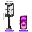1PC Luz de Pared Solar LED con Sensor de Movimiento, Lámpara de Jardín Exterior para Seguridad y Calle con 3 Modos de Iluminación, Lámpara Solar para Patio con Batería