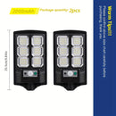 2 piezas/1 pieza - Luces solares LED ultra brillantes para exteriores, luces de jardín con sensor de movimiento - Ideales para iluminación de calles, estacionamientos comerciales y canchas deportivas al aire libre