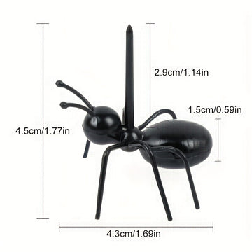 12pcs Tenedores Reutilizables en Forma de Hormiga para Frutas y Postres - Perfectos para Aperitivos, Snacks, Pasteles y Decoraciones de Fiesta