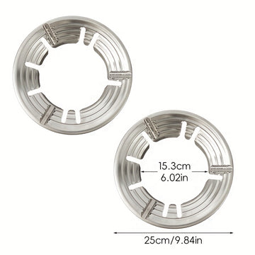 2pcs Cubiertas para Quemadores de Estufa de Gas - Resistentes al Calor, Anillos Antideslizantes para Ventilación, para Cocinar Eficientemente, Adecuados para Sartenes Planas y Redondas, Ideales para Uso en Casa, Dormitorio y Restaurante, Protectores para