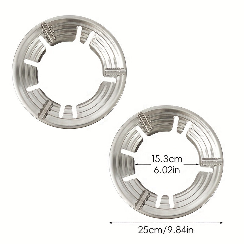 2pcs Cubiertas para Quemadores de Estufa de Gas - Resistentes al Calor, Anillos Antideslizantes para Ventilación, para Cocinar Eficientemente, Adecuados para Sartenes Planas y Redondas, Ideales para Uso en Casa, Dormitorio y Restaurante, Protectores para