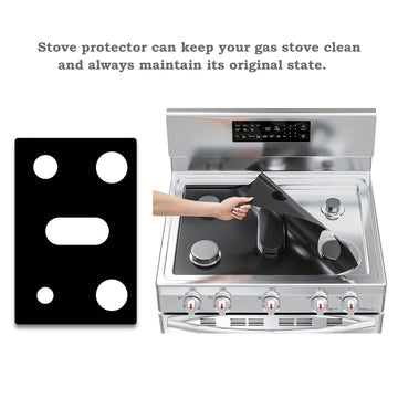 Tapas de Estufa No Adherentes y Reutilizables para Cocina de Gas - Resistentes al Calor y Protección contra Manchas, Fáciles de Limpiar, Protectores de Quemadores de Estufa de Gas, Mantén tu Cocina Ordenada y Pulida, Protección para Estufa de Gas | Aspec