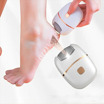 Afilador eléctrico de pies recargable - Herramienta de pulido sintética gruesa con carga USB, mango ergonómico y diseño compacto para uso doméstico, pedicura, cuidado de pies - Fomenta un desarrollo saludable, accesorio de pedicura, estética moderna, cue