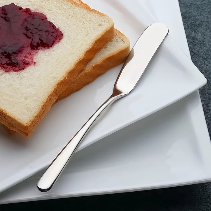 3/6/9pcs Espátula para Queso Duradera, Cuchillo de Mantequilla de Acero Inoxidable de Alta Calidad, Espátula para Mermelada de Frutas/Mantequilla de Maní/Condimentos Adecuada para Sándwiches/Bagels/Tostadas, Espátula para Mantequilla, Accesorios para Tab