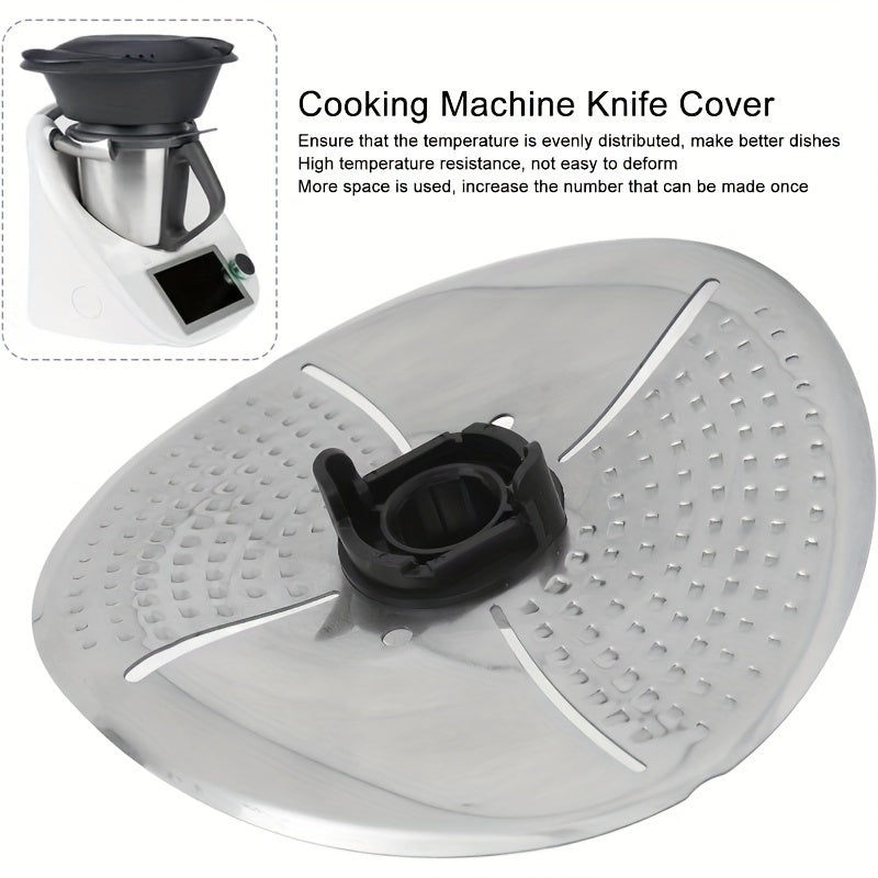1 cubierta de acero inoxidable para cuchilla de Thermomix TM31/5/6, protector seguro para alimentos con resistencia al calor y recubrimiento antiadherente para seguridad en la cocina