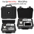 Estuche rígido para control remoto de DJI Mini 3/Mini 3 Pro/Mini 4 Pro, material plástico duradero, compatible con DJI RC/RC 2/RC-N2, color negro