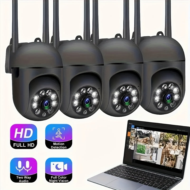 Cámara de seguridad HD 1080P, cámara WiFi inteligente para seguridad del hogar, 2.4GHz Wi-Fi, seguimiento automático, día y noche, cámara inalámbrica IP para monitoreo de video con detección de personas/mascotas, protección de seguridad WiFi 1080P 2.4G,