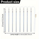 Cadena de Luces de Lluvia de Meteoros con Alimentación USB AMill - 8 Tubos, Plástico, 36V y Menos, Incluye Bombillas, Perfecta para Navidad, Halloween, Bodas, Cumpleaños, Decoraciones Festivas al Aire Libre, Ideal para Patios, Jardines, Calles, No Requie