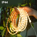 Luces LED solares para exteriores, control remoto, 8 modos de iluminación y 3 funciones de temporizador. Cuerdas luminosas ideales para jardín, camping, pasillos, balcón, escaleras, fiestas, Halloween y decoraciones navideñas