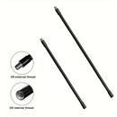 Tubo de extensión de micrófono de gooseneck de metal flexible: 2 tamaños disponibles, 30 cm/11,81 pulgadas y 50 cm/19,68 pulgadas, rosca externa e interna de 3/8, adecuado para soportes de choque y soportes de micrófono