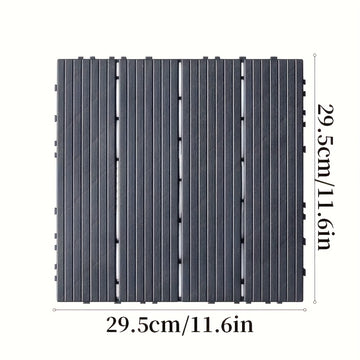 Ladrillos de patio interconectados de plástico, suelo de balcón de patio impermeable, resistente a manchas de hierba en la orilla de la piscina de la entrada, ladrillos de terraza