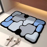 1pc alfombra de baño creativa de diatomeas para sexo opuesto, tapete decorativo navideño antideslizante, alfombra de ducha suave y absorbente de secado rápido, fácil de limpiar, adhesión fuerte y antideslizante