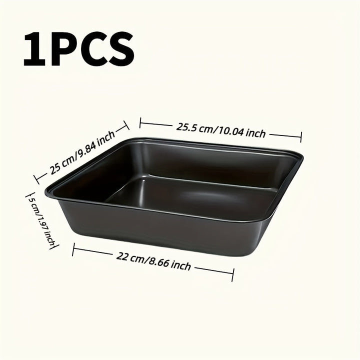 Bandeja de Horneado de Acero al Carbono Resistente - Apta para Horno, Freidora de Aire y Lavavajillas - Antiadherente y Antioxidante - Bandeja Rectangular para Galletas, Pizza y Asados - Fácil Limpieza - Gran Capacidad para Cocinas Domésticas y Comercial