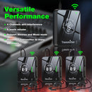 Sistema de monitores inalámbricos intraurales, 2.4 GHz, audio profesional sin pérdidas, 4 canales, 5 niveles de volumen, emparejamiento automático