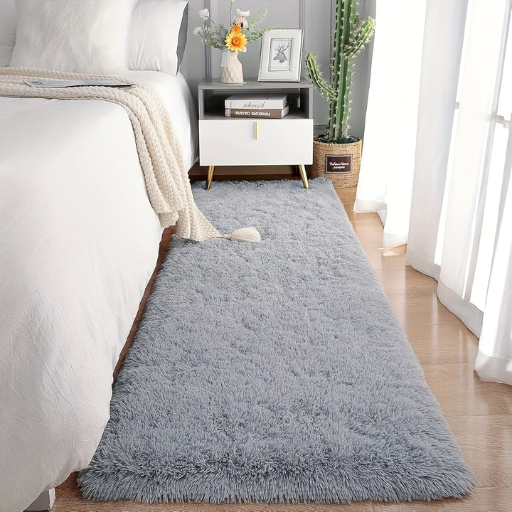 Alfombra Interior Suave de Peluche con Teñido Anudado de 1 Pieza, Alfombra de Lujo Moderna, Antideslizante y Lavable, Adecuada para Sala de Estar y Dormitorio, Decoración del Hogar, Alfombra Regional