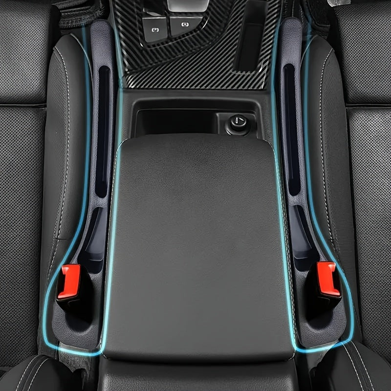 2 piezas de tiras de relleno de huecos de asientos de coche - Solución de almacenamiento a prueba de fugas y caídas para la organización en el interior del coche, organizador de huecos de asientos universal con diseño anti-caída para artículos pequeños,