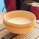Paquete De 50 Forros Antiadherentes Para Freidora De Aire - Impermeables Y Resistentes Al Aceite, Ideales Para Hornear, Asar Y Más