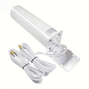 Antena Omni-Direccional 4G LTE para Router Móvil Exterior, Antenas 2X2 MIMO con Alto Ganancia de 28dBi y Cable SMA Macho de 5 Metros