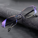 Gafas Anti-Luz Azul de Moda, Gafas Sin Marco Modernas para Computadora, Modelo Único para Hombres y Mujeres con Visión Clara