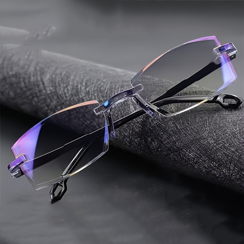 Gafas Anti-Luz Azul de Moda, Gafas Sin Marco Modernas para Computadora, Modelo Único para Hombres y Mujeres con Visión Clara