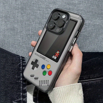 Funda para iPhone 16 Pro Max, 16 Pro, 11 Pro Max, 16, 15, 14 Plus, 13, 12, XS Max, 15 Pro, XR, 15 Pro Max, 14, 13 Pro, 12 Pro Max, con diseño de consola de juegos, minimalista, elegante y resistente a golpes