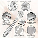Juego de Herramientas de Pedicura de Acero Inoxidable para el Cuidado de los Pies, Limas Multifuncionales para Piel Muerta, Raspador de Callos, Profesional para Hombres y Mujeres, Lima de Pies Portátil para Piel Muerta