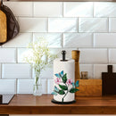 Porta Pañuelos de Metal con Diseño Floral y Mariposas - Dispensador Decorativo para Cocina, Baño o Sala con Base Resistente