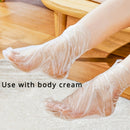 Envoltura transparente de plástico para pies, hidratante anticongelante, baño de pies en remojo, prueba de zapatos, adecuado para uso doméstico y en salones de belleza, herramienta y accesorio para el cuidado de los pies sin perfume.