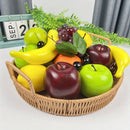 Juego de 21 piezas de frutas y verduras artificiales, con aspecto realista, ideal para decoración de cocina, restaurante y fiestas