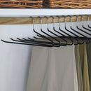Perchas para Pantalones de Extremo Abierto (Negro)