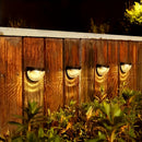 Luces Solares de Valla Semicircular de 6LED para Exteriores y Luz Nocturna de Sombra en Blanco y Negro, Lámpara de Pared en Forma de Gota de Agua para Escaleras 5pcs, 8pcs