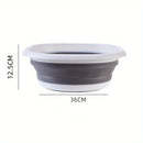 Bacinilla de lavandería plegable portátil - Baño de pies y bacinilla de lavado de plástico resistente con diseño plegable, no necesita electricidad para el hogar, RV, viajes - Ahorro de espacio para apartamentos, baños, salas de lavandería - Ideal para p