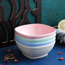 4 piezas, Cuenco de Cereales de Plástico Cuadrado, Cuenco para Snacks, Cuenco Reutilizable de Cocina, Apto para Microondas y Lavavajillas, Puede ser utilizado para Sopa, Cereales, Ramen, Caravana, Camping, Residencia Universitaria