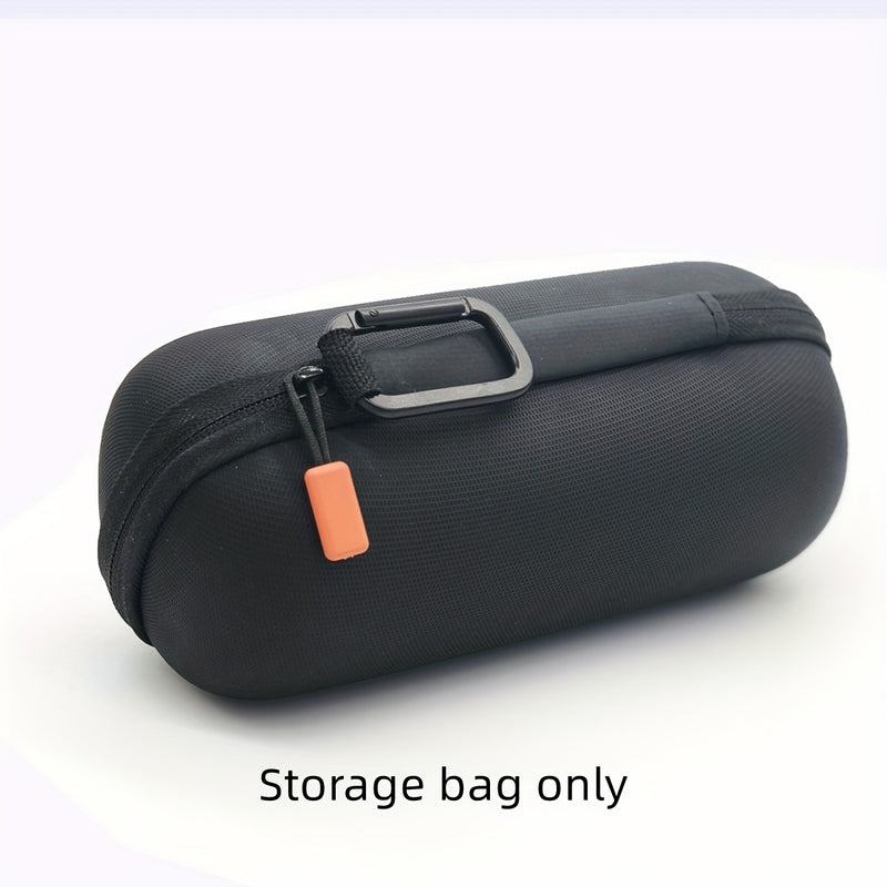 1 Pieza para for jbl Flip 3/4/5/6, Estuche de Altavoz de EVA - Bolsa de Transporte Protectora Resistente a Golpes con Asa, Bolsa de Almacenamiento Portátil para Exteriores, Negro, Cierre con Cremallera Seguro, Material de EVA Duradero, Estuche de Almacen