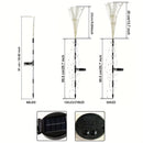 Luces de Fuegos Artificiales Solares para Exteriores LED 120/210PC, Luces Decorativas de Explosión para Halloween y Navidad al Aire Libre, IP65, Luces Ambientales de Cuento de Hadas con 8 Modos para Fiesta con Estaca para Acampada, Jardín, Patio, Balcón,