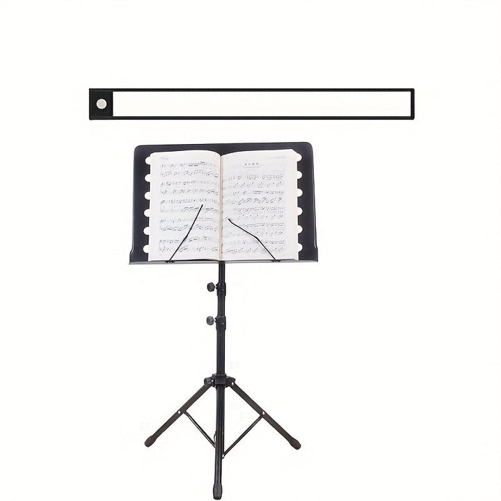 AIWELLKAY Tira de Luces LED para Escenario - Iluminación Musical Recargable por USB con Base Magnética, Barra Delgada para Orquestas, Conciertos y Presentaciones - Compatible con Altavoces y Equipos de Escenario, Efectos para Shows, Diseño Elegante, Cons