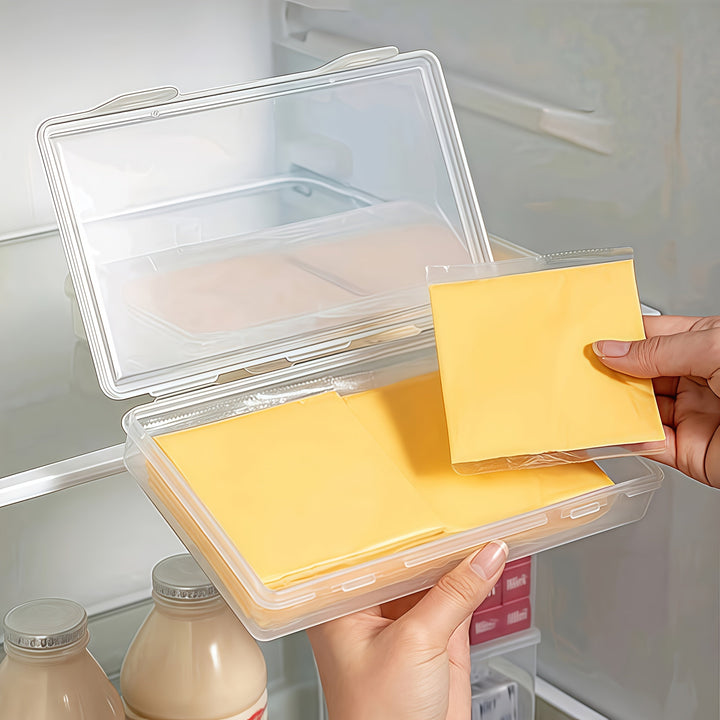 Conjunto de 1/3 piezas de recipientes sellados sin BPA para almacenar queso y mantequilla. Adecuado para refrigeradores, gabinetes de cocina y cajas de almacenamiento de alimentos en la mesa del comedor, reutilizables portátiles para picnics al aire libr