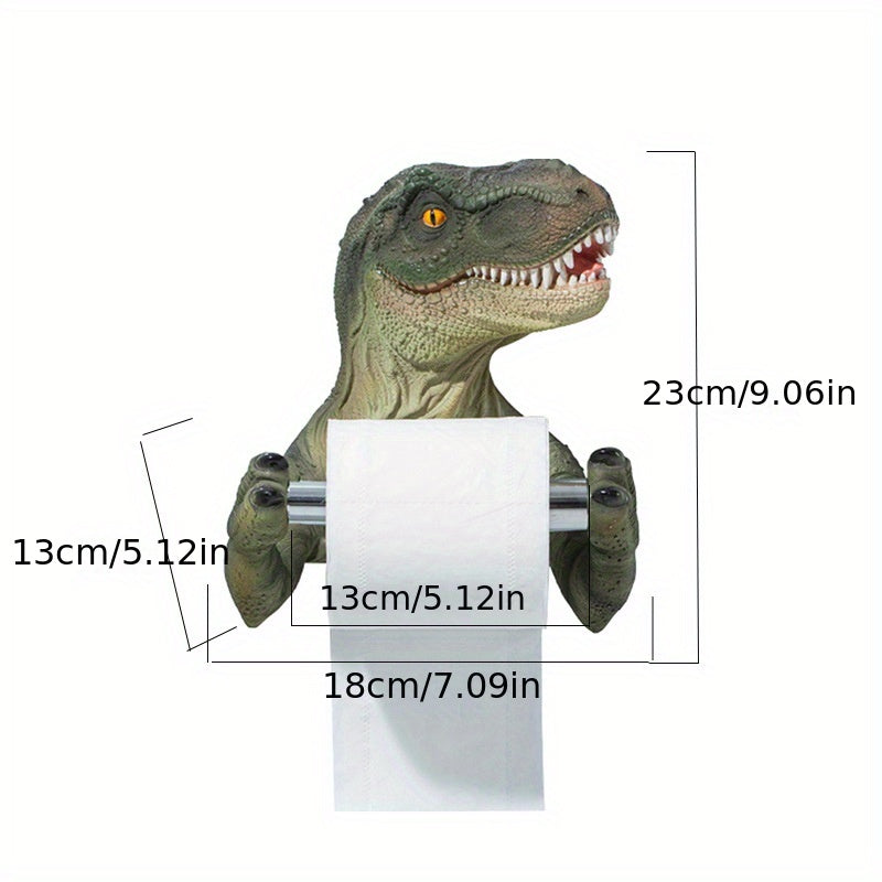 1 Unidad, Soporte De Papel Para Colgar En La Pared Con Diseño De Dinosaurio, Soporte Para Papel Higiénico Montado En La Pared, Decoración Para El Baño