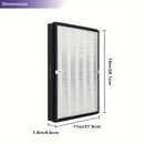 2 Unidades, Filtro De Repuesto True HEPA TT-AP003 Compatible Con Los Purificadores De Aire TaoTronics TT-AP003 Y VIVOSUN 5-en-1, Filtración De 3 Etapas H13 Con Carbón Activado Para Limpiar El Polvo Y Los COV, Paquete De 2
