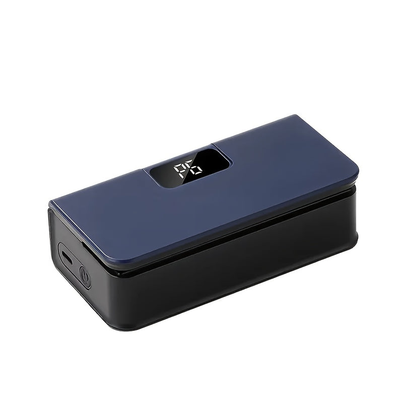 1 máquina de sellado portátil recargable USB, 100-300 usos por carga, 6 modos ajustables, para snacks, dulces, almacenamiento de alimentos plásticos, viajes y uso doméstico.
