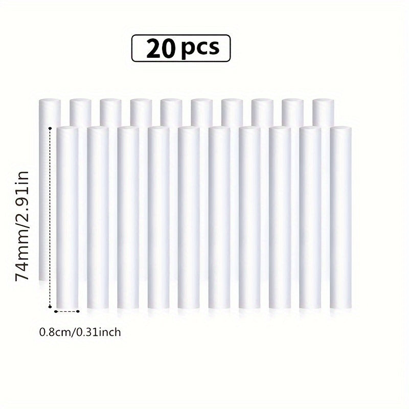 30/20/10 piezas de núcleo de algodón absorbente para humidificador, esponja, filtro, varilla de esponja, fibra volátil para perfume